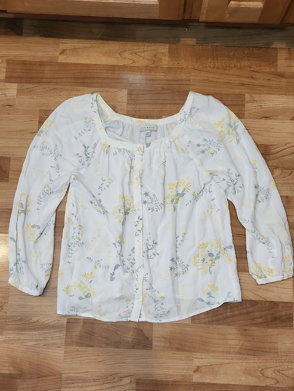 Floral Peasant Top